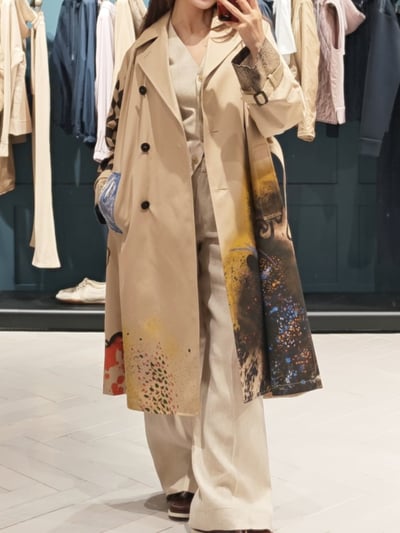 WEEKEND彩繪印花防水風衣3