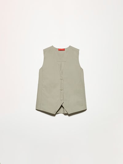 MAX&Co.微喇叭形背心1