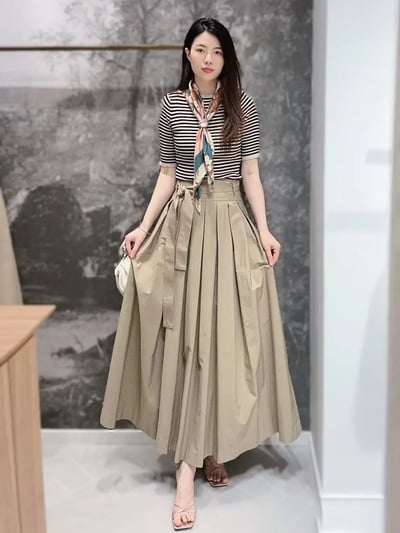 WEEKEND繫腰百褶長裙4