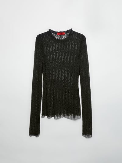 MAX&Co.半透蕾絲針織上衣3