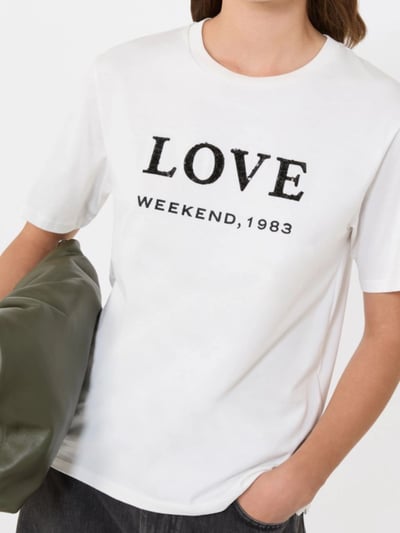 WEEKEND純棉印花刺繡短T6