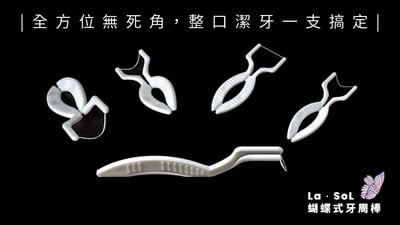 La．SoL蝴蝶式牙周棒_攜帶包，10包入(共100支獨立單包裝牙周棒)3