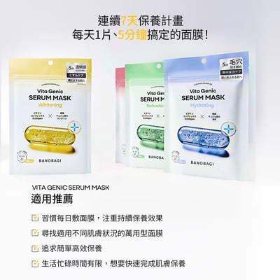 【BANOBAGI】維生素5分鐘面膜 淨白提亮 120g 7片/袋 濟州柑橘 改善暗沉4