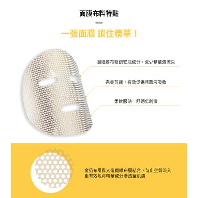 【BANOBAGI】豪華蜂膠黃金針劑面膜 30g*1片5