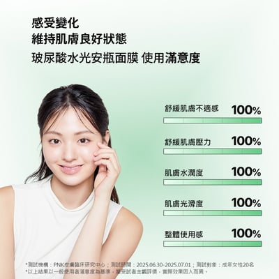 【BANOBAGI】玻尿酸水光安瓶面膜 30g*5入/盒 (保濕、舒緩、亮白)3