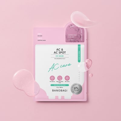 【BANOBAGI】DX抗痘控油面膜 (25+2)g*7入/盒 (痘痘肌適用)1