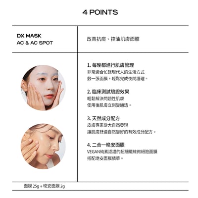 【BANOBAGI】DX抗痘控油面膜 (25+2)g*7入/盒 (痘痘肌適用)5