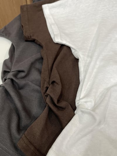 美式字母抽繩棉Tee6