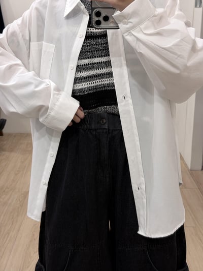 個性挺版寬襯衫6