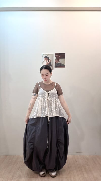 凸凸小花綁帶背心7