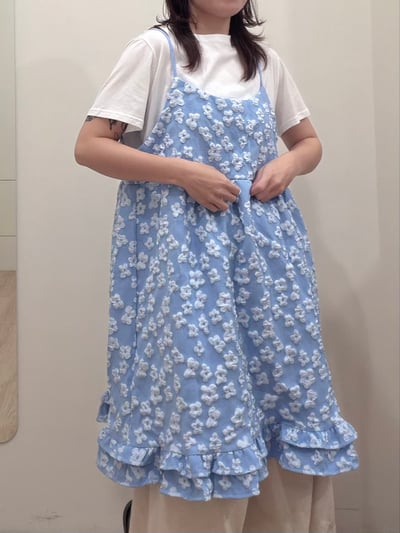 立體小花背心短洋4
