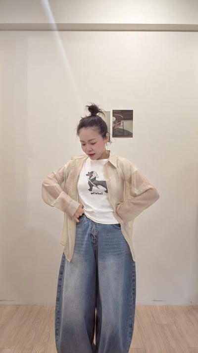波點頭巾臘腸tee6