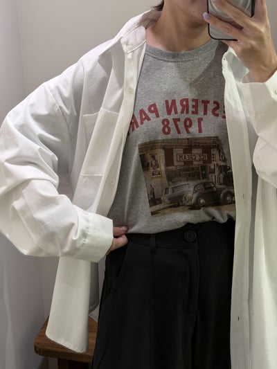 個性挺版寬襯衫4