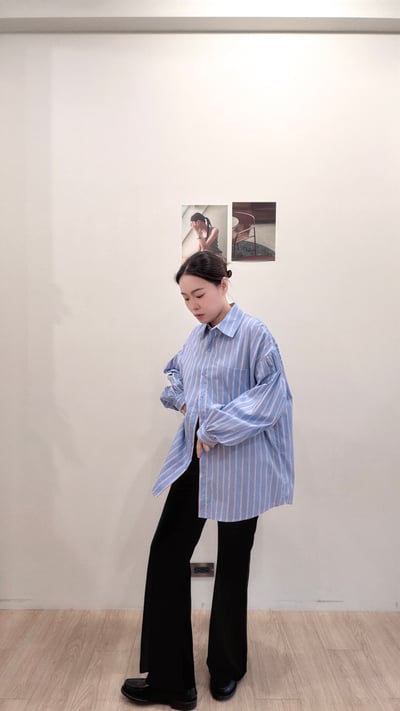 涼感腿長小喇叭褲4