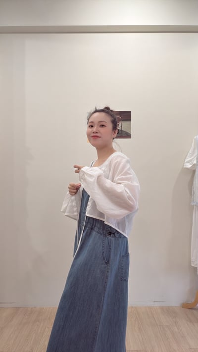 棉麻綁帶抽繩衫6
