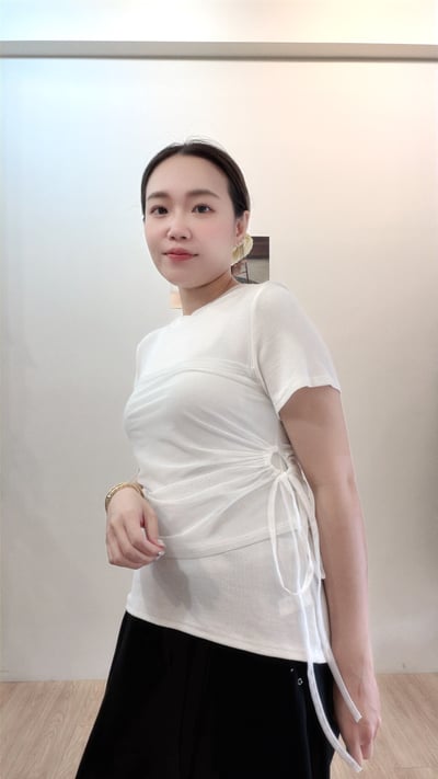 抓皺紡紗Tee5