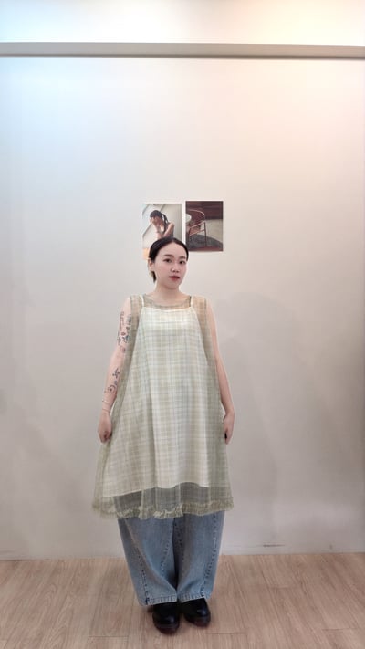 春日格子背心6