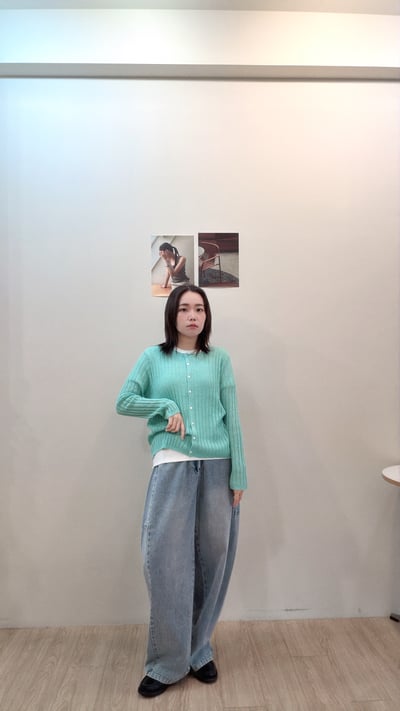 本週必買！刷色牛仔繭型褲7