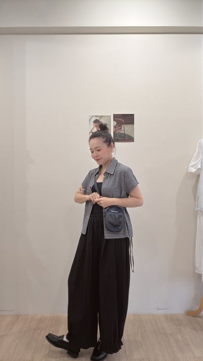 格紋側拉衫3