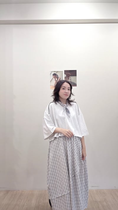 滾邊撞色寬寬Tee3