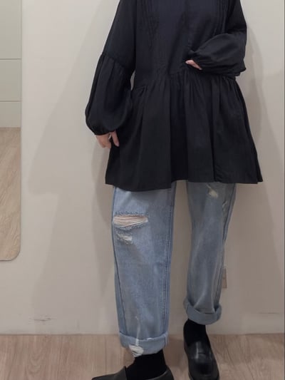 壓折V領日系洋9