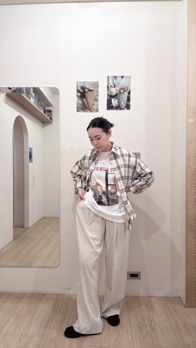 簡約格紋襯衫5