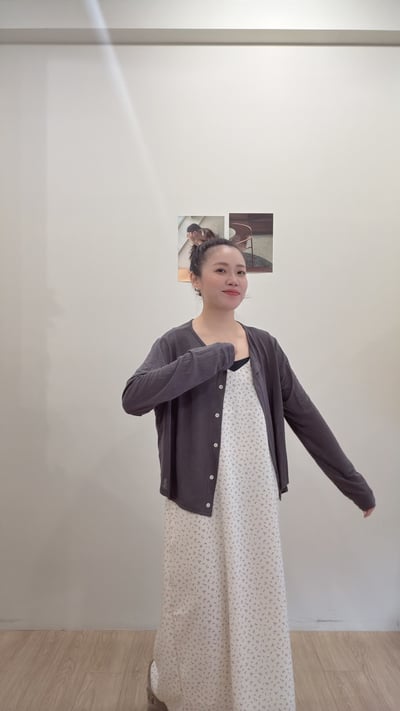 雪花棉柔排釦衫5