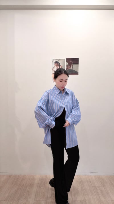 涼感腿長小喇叭褲3