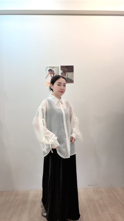 歐膩光澤飄逸裙6