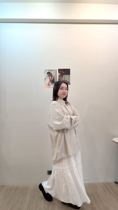 壓摺氣質傘裙3