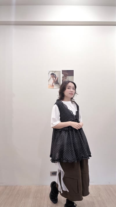 日感飄帶拼接Tee2