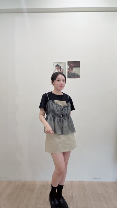 波點綁帶衫4