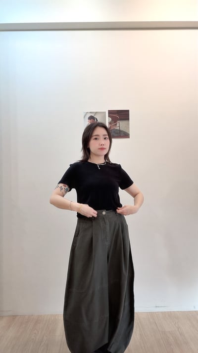 設計水洗彎刀褲5