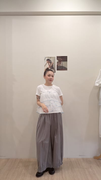 花苞九分寬褲（速乾布）7