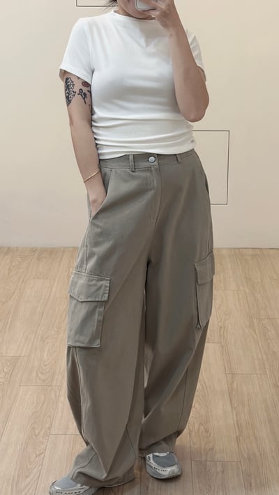 小立領抓皺棉Tee5