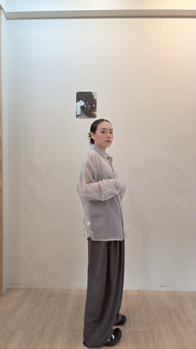 率性壓褶西裝寬褲3