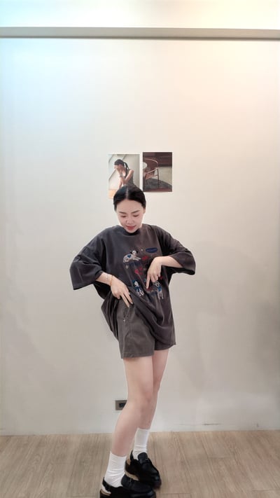 可愛狗狗水洗tee5