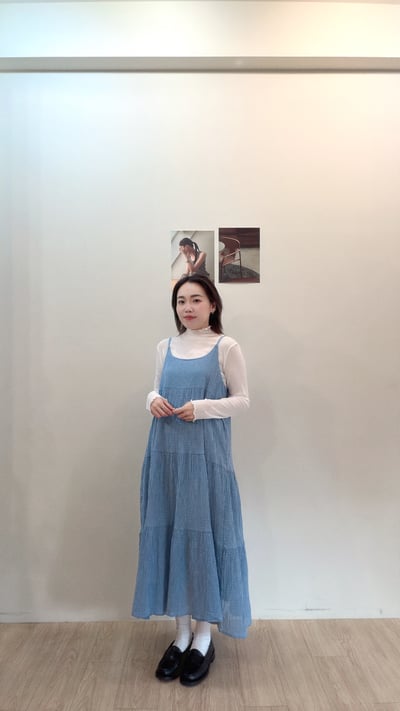 春日格子洋裝2