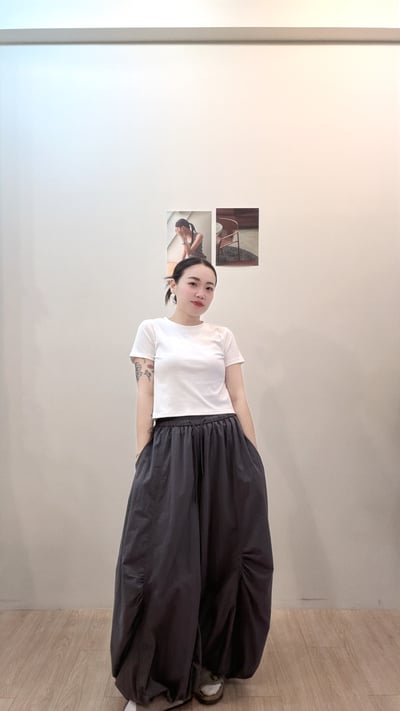抓皺設計氣球褲4