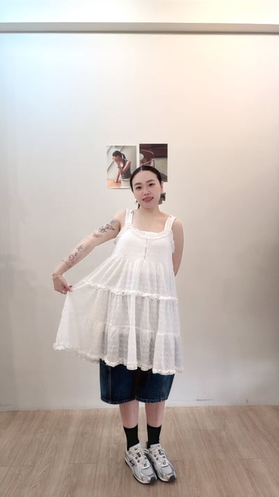 花邊菱形細肩洋6