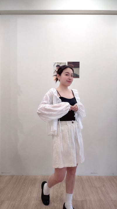 花邊綁帶罩衫4