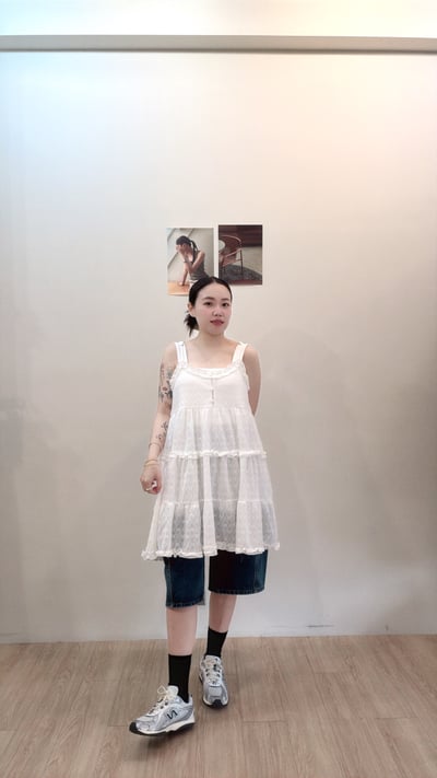 花邊菱形細肩洋7