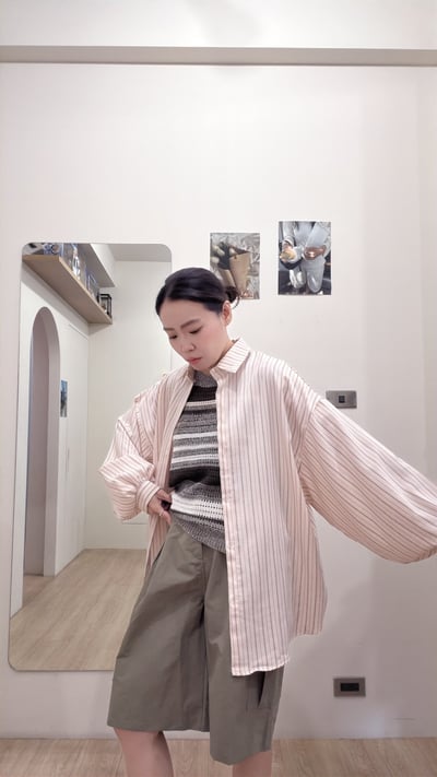 撞色條紋針織3