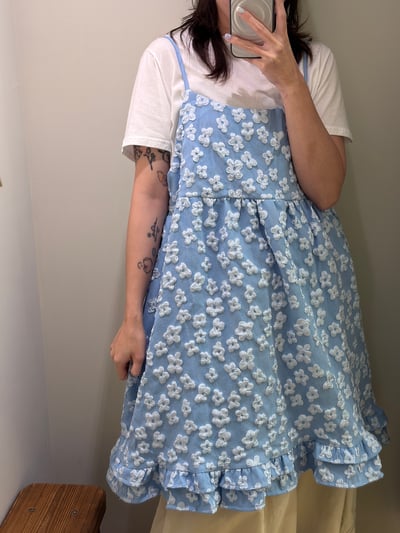 立體小花背心短洋3