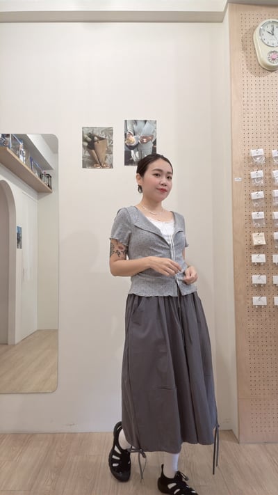 蕾絲點點兩件式7