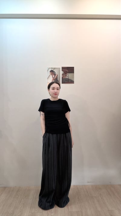 抓皺紡紗Tee4