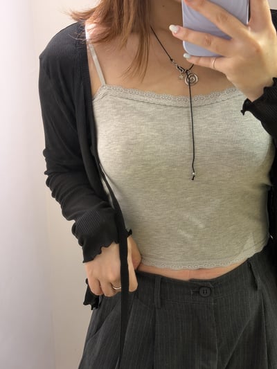 小心機蕾絲細肩背心6