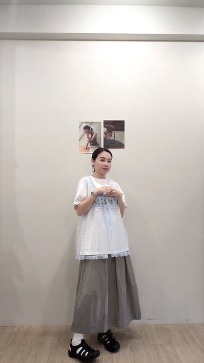 小花圓點透紗背心6