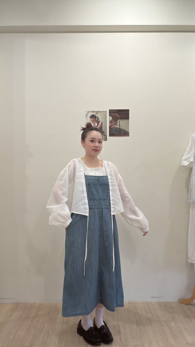 休閒牛仔吊帶洋3