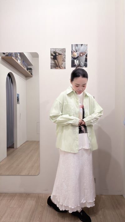 泡泡紋理雙層裙4